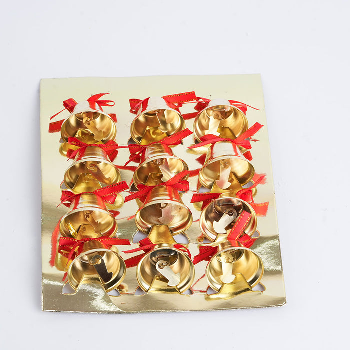 Christmas Decorative Bell Set – 12 Pcs