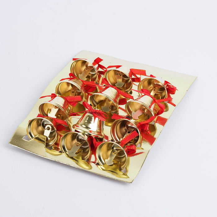 Christmas Decorative Bell Set – 12 Pcs