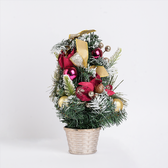 Christmas Decorative Table Tree with Pots & Ornaments