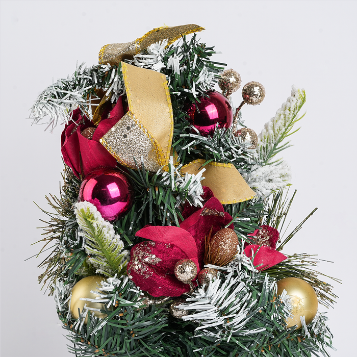 Christmas Decorative Table Tree with Pots & Ornaments