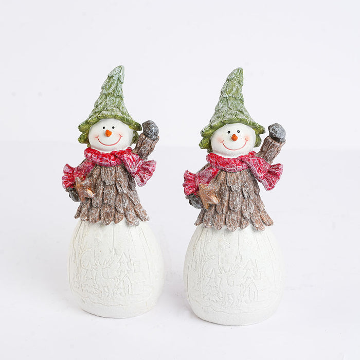 Christmas Decorative Snowman Showpiece