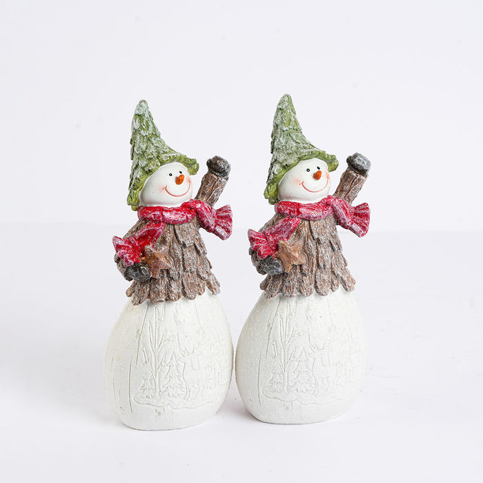 Christmas Decorative Snowman Showpiece
