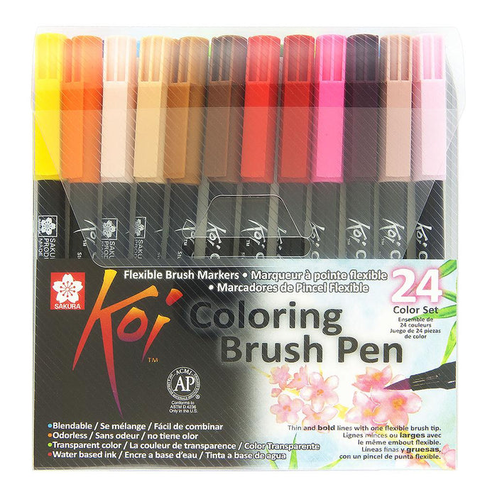 Sakura - Koi Coloring Brush Pens (Set of 24)