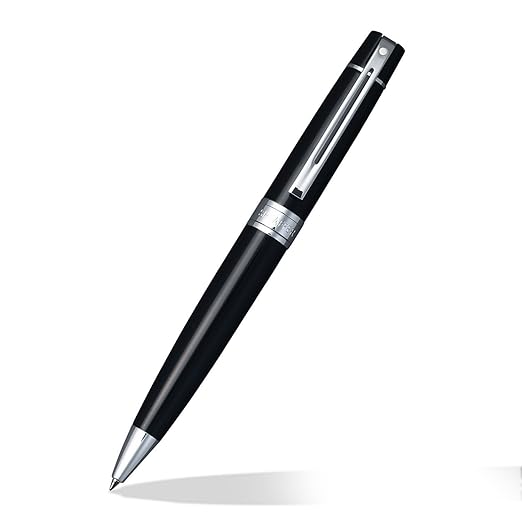 Sheaffer 9312 Black Chrome Trims Ballpoint Pen
