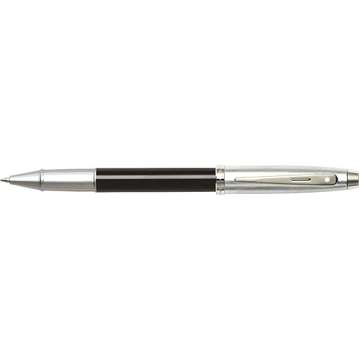 Sheaffer 9313- 100 Glossy Black and Brushed Chrome Rollerball Pen