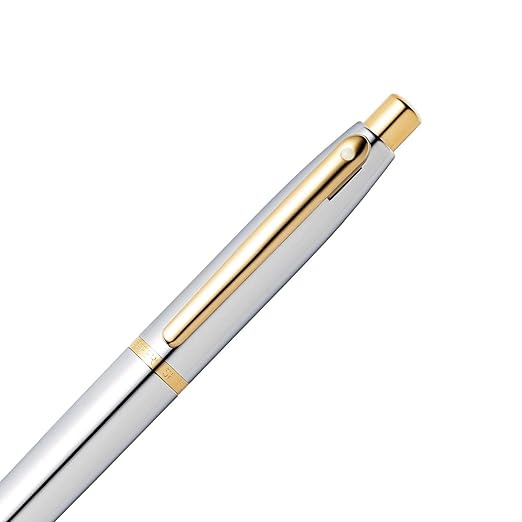 Sheaffer 9422 VFM Ballpoint Pen – Polished Chrome with Gold - Plated Trim