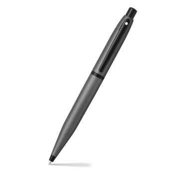 sheaffer-vfm-9424-matte-gray-ballpoint-pen-with-matte-black-trim-open-view