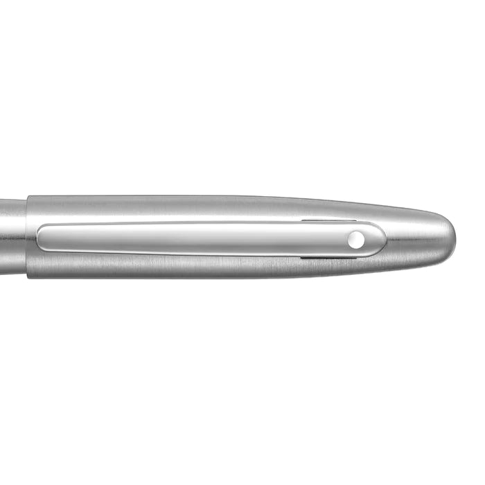 Sheaffer VFM 9426 Brushed Chrome Fountain Pen With Chrome Trim - Medium