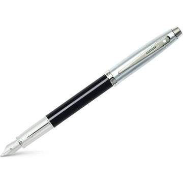 sheaffer-9313-l-glossy-black-lacquer-fountain-pen-open-view