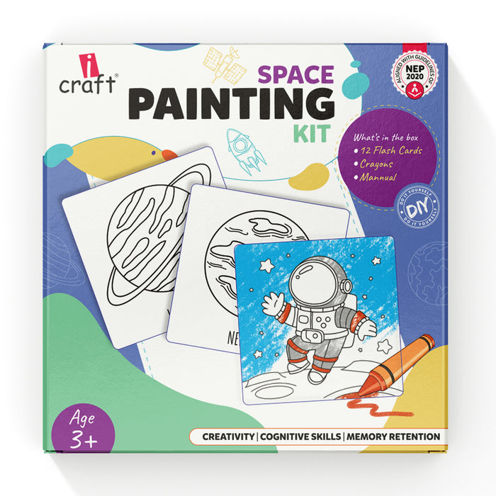 iCraft DIY Space Painting Kit for Kids