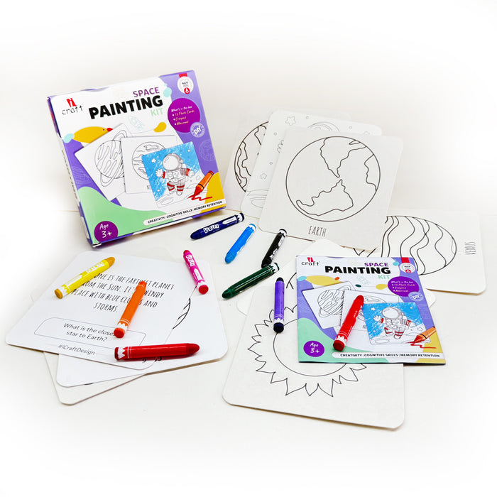 iCraft DIY Space Painting Kit for Kids