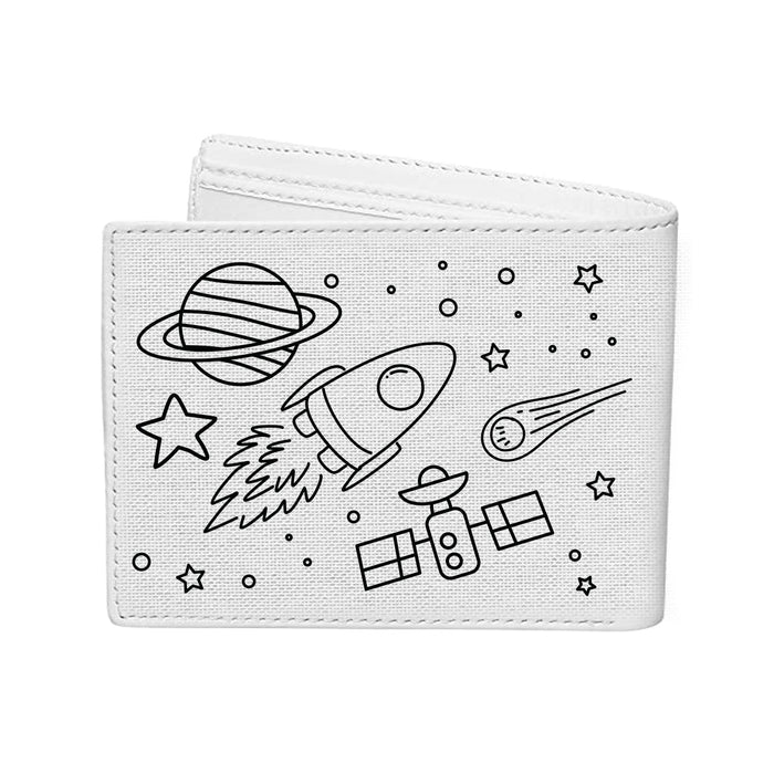 iCraft DIY Canvas Wallet – Spaceship Design