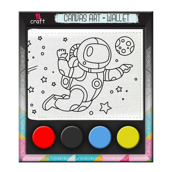 iCraft DIY Canvas Wallet – Spaceship Design