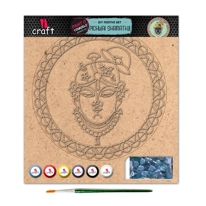 iCraft DIY Mandala Art Kit – Pichwai Shrinathji | Festive Home Decor
