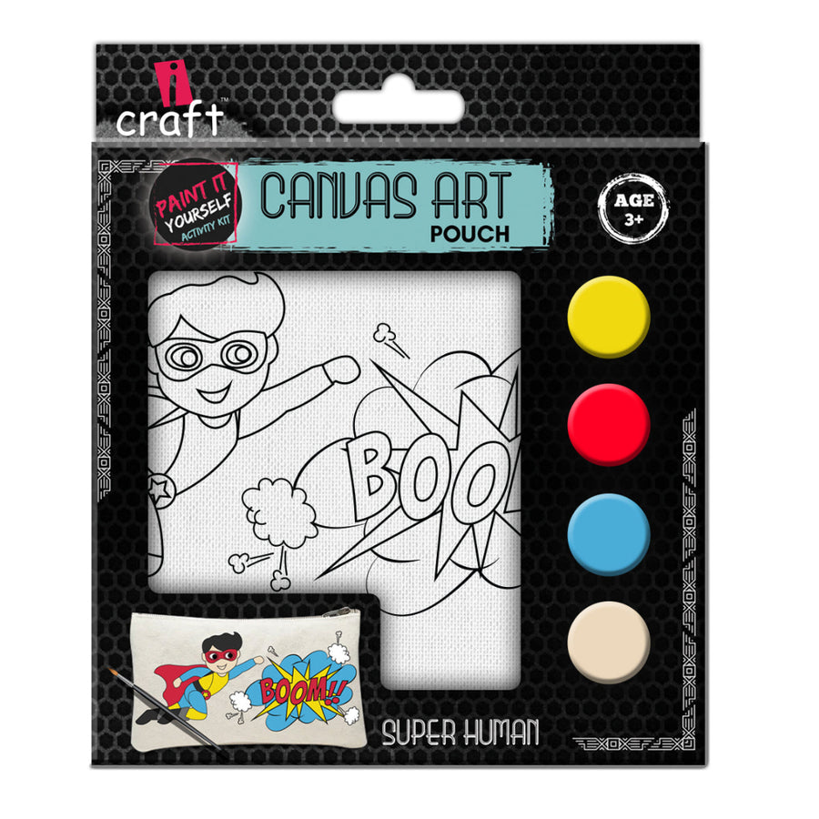 iCraft DIY Canvas Pouch Kit – Super Human Design