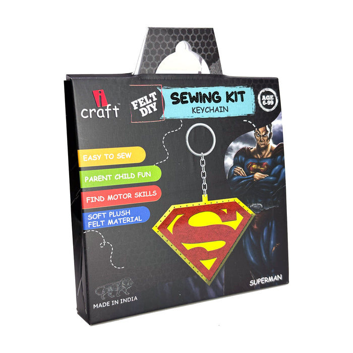 iCraft DIY Felt Keychain – Superman
