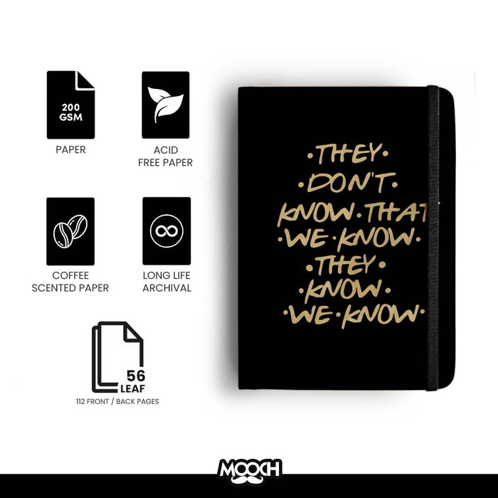 MOOCH – "They Know_Friends" A6 Diary | Buff Cartridge