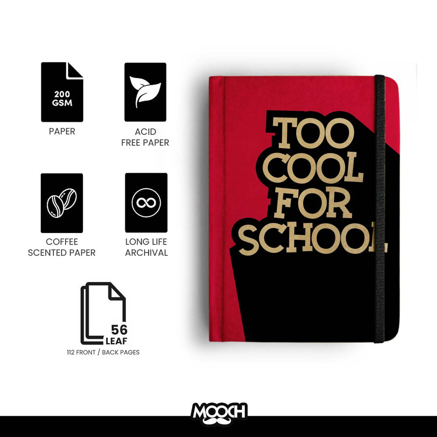 Mooch Handmade Diary “Too Cool for School” – A6