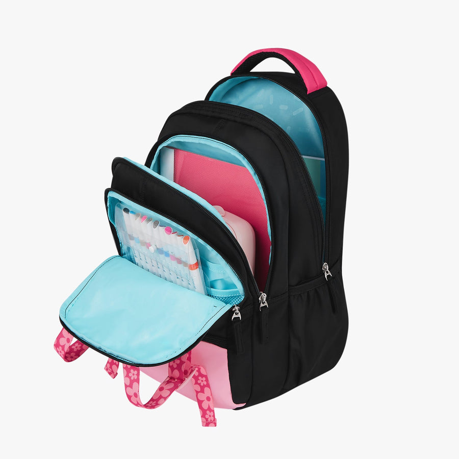 Genie - Gemini 17" School Backpack -  Black