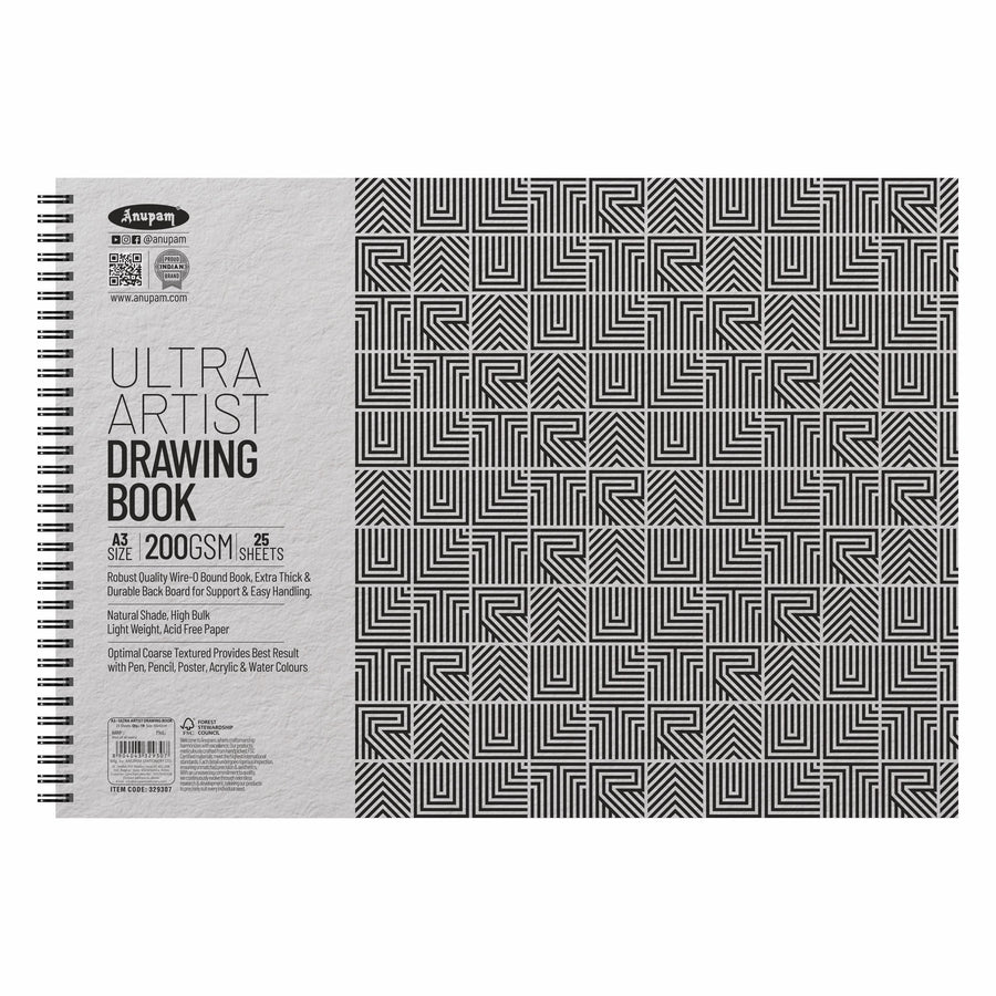 Anupam - Ultra Artist Drawing Book A4/200GSM
