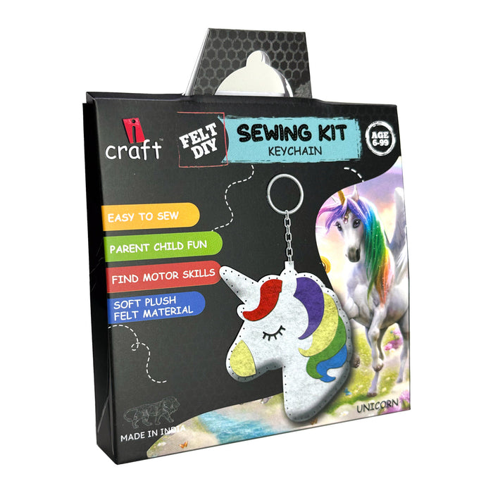 iCraft DIY Felt Keychain – Unicorn