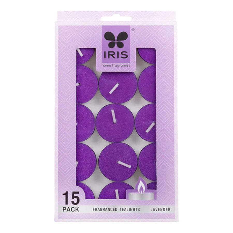 IRIS 15 Pack Fragranced Tealights – Lavender