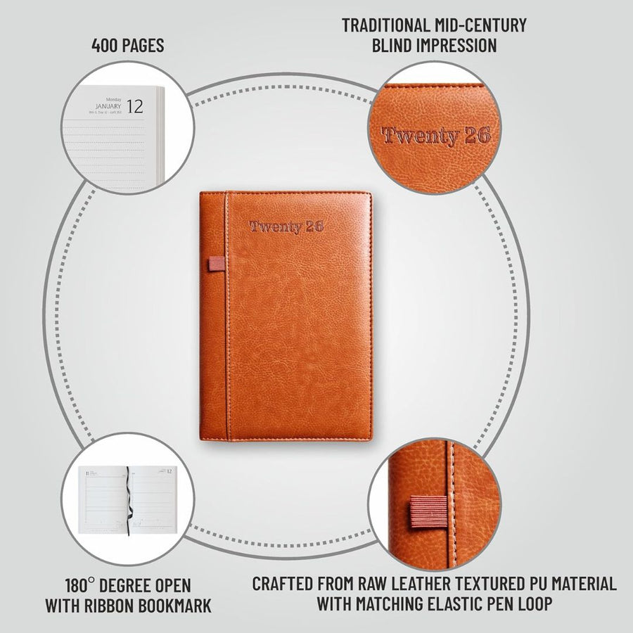 Anupam Exec 2026 Diary – Dated Daily Planner