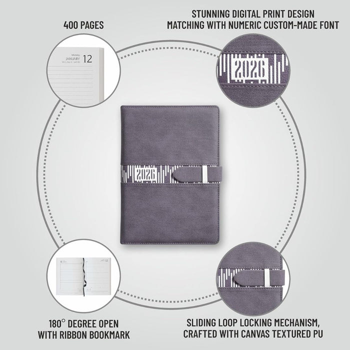 Anupam Slide 2026 Diary – Dated Daily Planner