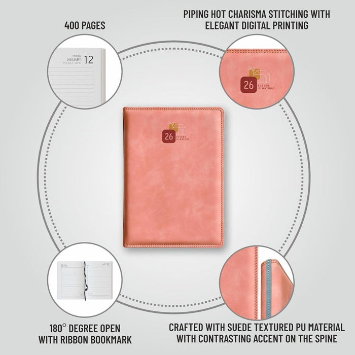 Anupam Accent 2026 Diary – Dated Daily Planner