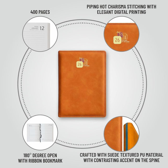 Anupam Accent 2026 Diary – Dated Daily Planner