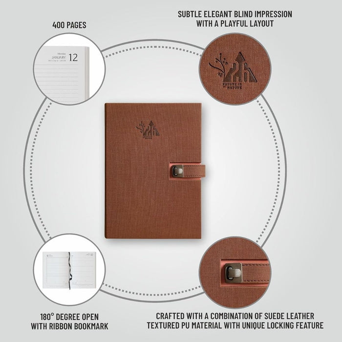 Anupam Spark 2026 Diary – Dated Daily Planner