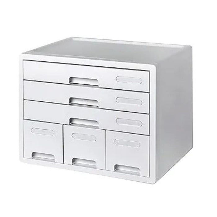 LITEM Combo File Cabinet 6-Drawer Desk Organizer with Label Index