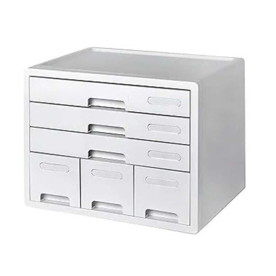 LITEM Combo File Cabinet 6-Drawer Desk Organizer with Label Index