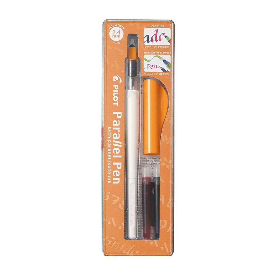 Pilot Parallel Pen Set with Cartridge – 2.4mm (Orange)