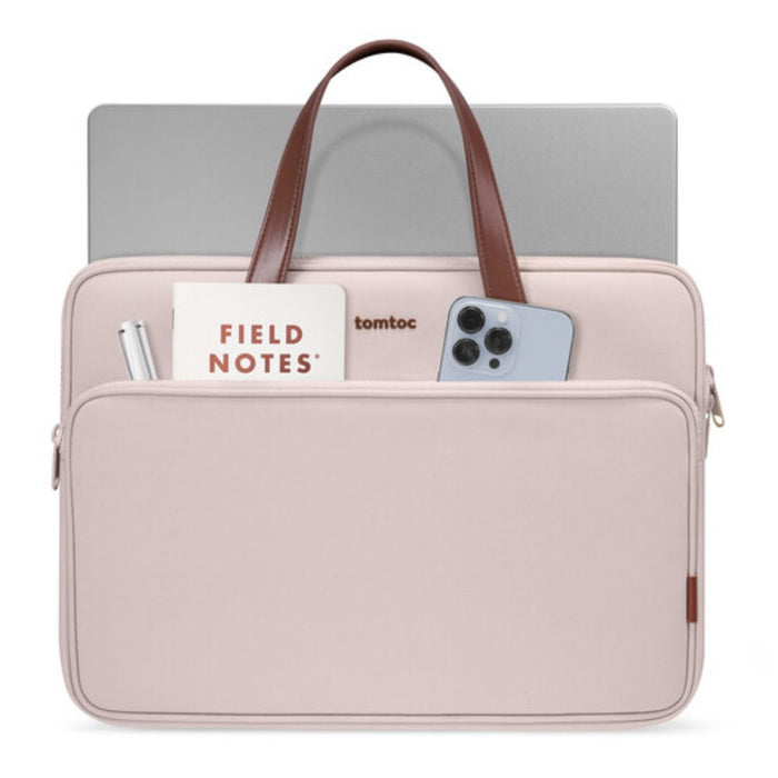Tomtoc Versatile A12 Laptop Shoulder Bag for 14” Laptops – Blush Pink