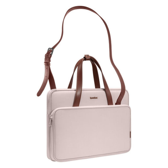 Tomtoc Versatile A12 Laptop Shoulder Bag for 14” Laptops – Blush Pink