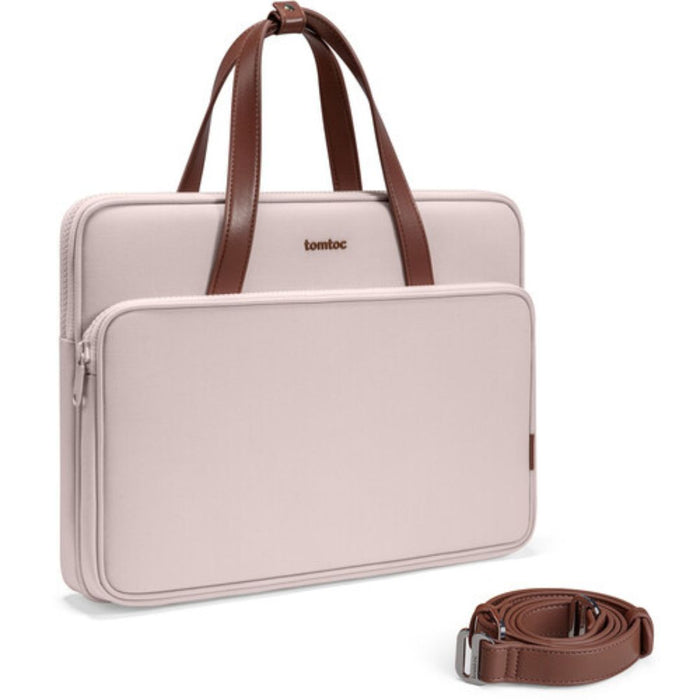 Tomtoc Versatile A12 Laptop Shoulder Bag for 14” Laptops – Blush Pink