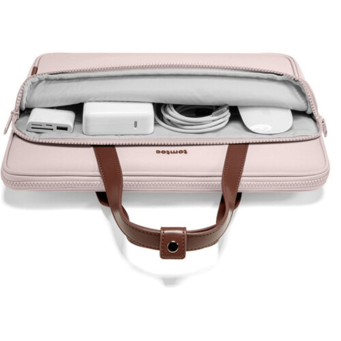 Tomtoc Versatile A12 Laptop Shoulder Bag for 14” Laptops – Blush Pink