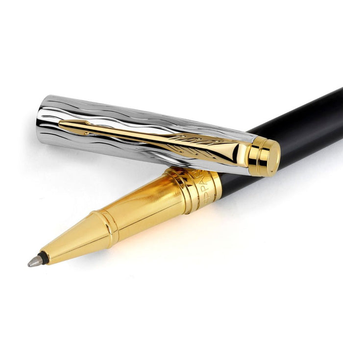Parker Premium Aster Essential Black/Chrome GT Roller Ball Pen