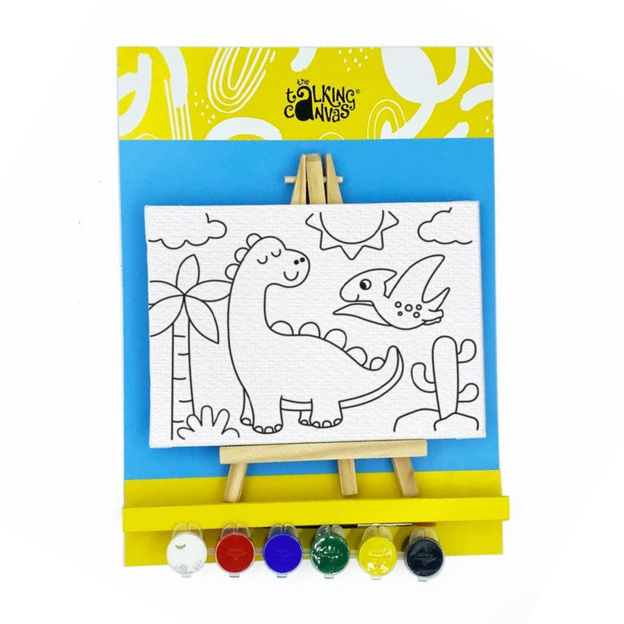 The Talking Canvas Dinosaur Canvas Painting Kit for Kids