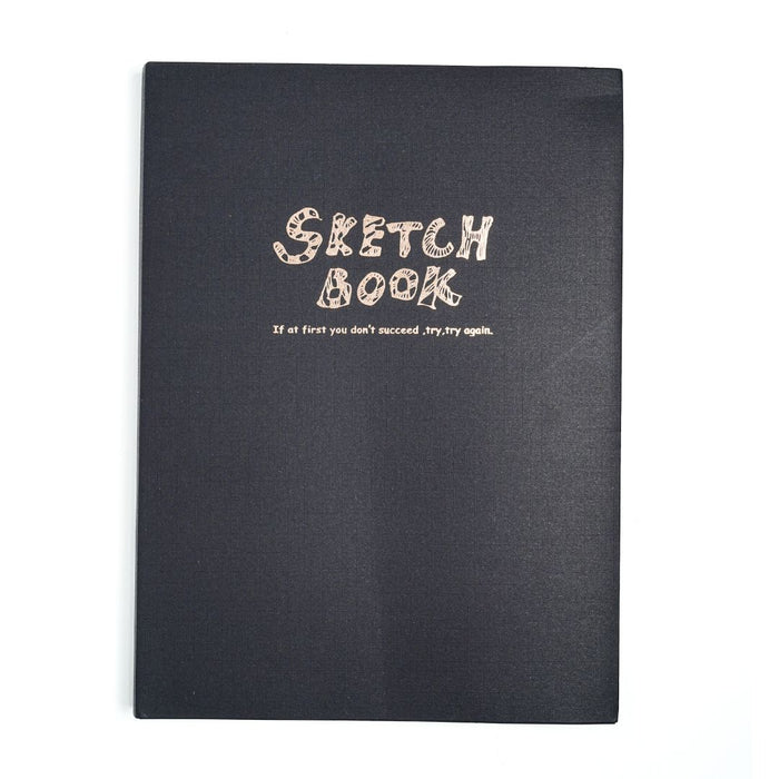 Sketching Set Combo – Potentate Black Cover A5 Sketchbook with 14 Drawing Pencils