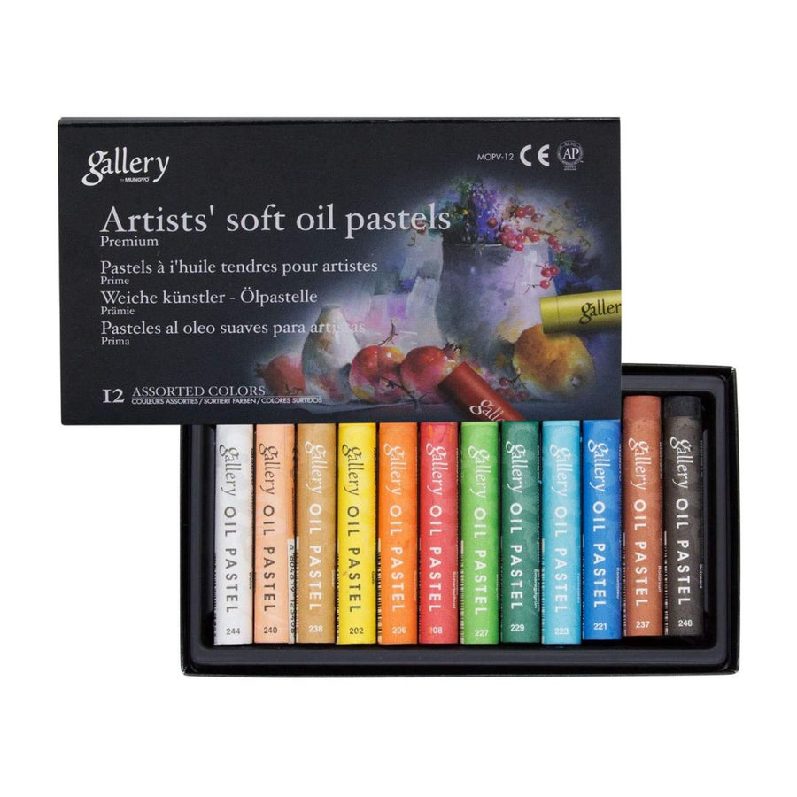 Mungyo Gallery - Artists' Soft Oil Pastels Professional - Set of 12