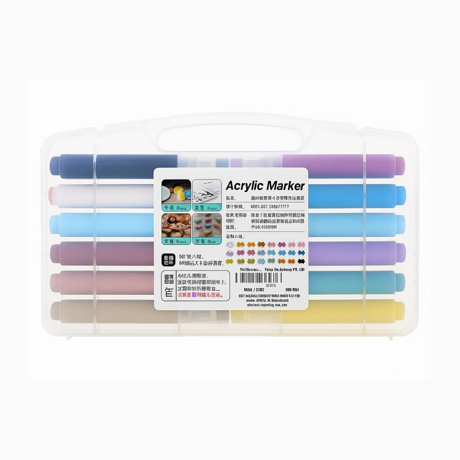 Giorgione Acrylic Marker Set – 24 Macaron Series Colors