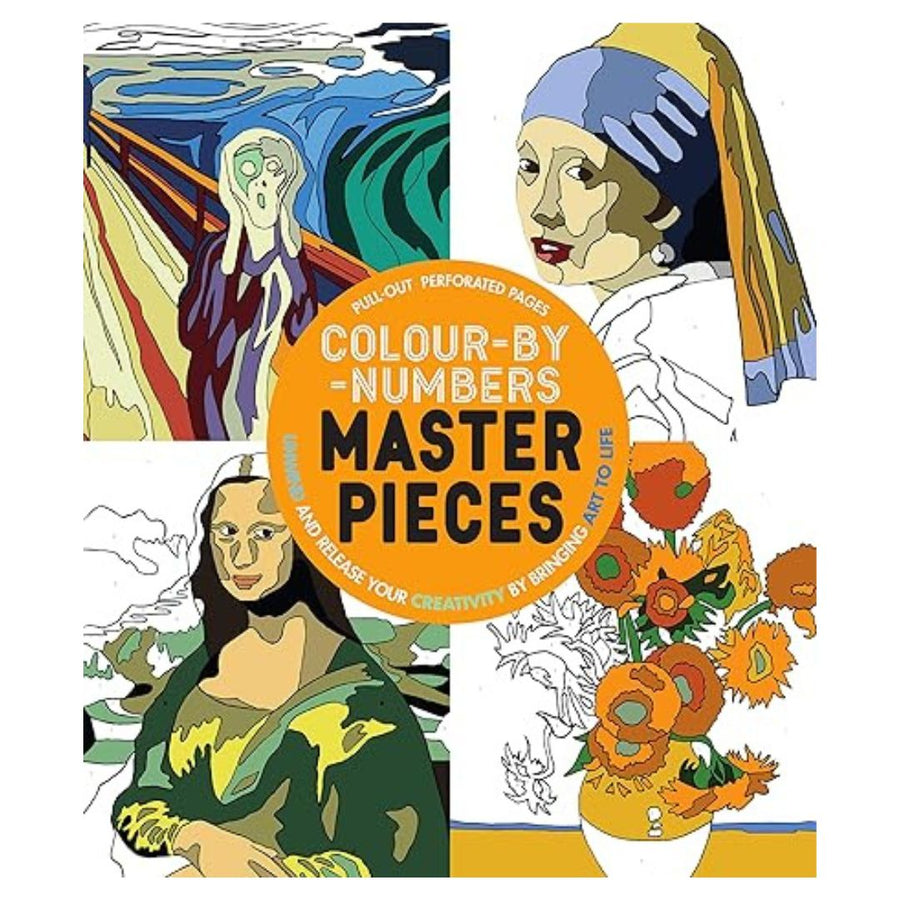 Color-By-Number Masterpieces: Unwind and Release Your Creativity by Bringing Art to Life