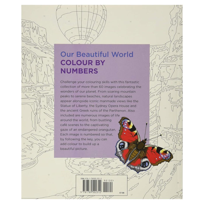 Our Beautiful World Colour by Numbers By David Woodroffe (Paperback)