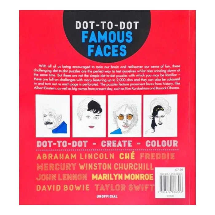 Dot-to-Dot Famous Faces