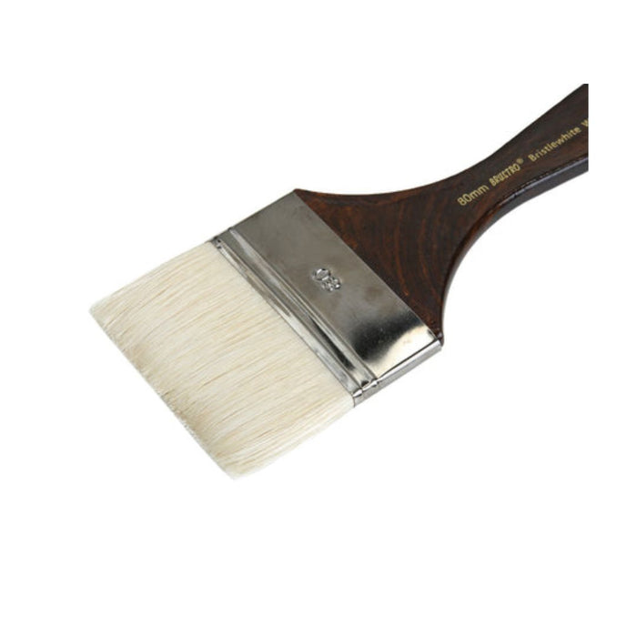 Brustro Artists Bristlewhite Flat Brush Series 1008 - Wide Brush (80mm)