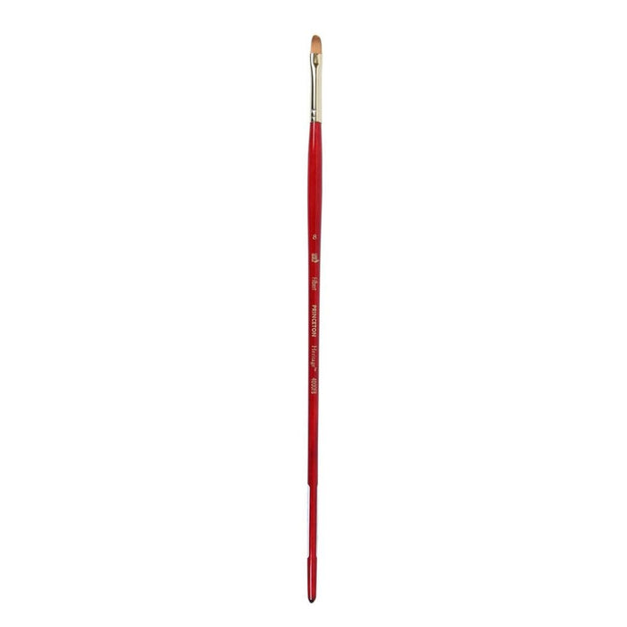 Princeton Heritage Synthetic Sable Long Handle Brush (Filbert) - 4000 Series