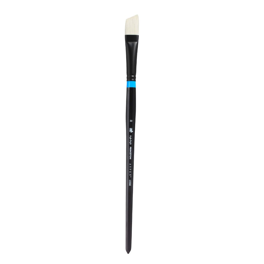 Princeton Aspen Long Handle Synthetic Bristle Brush (Angle Bright) - 6500 Series