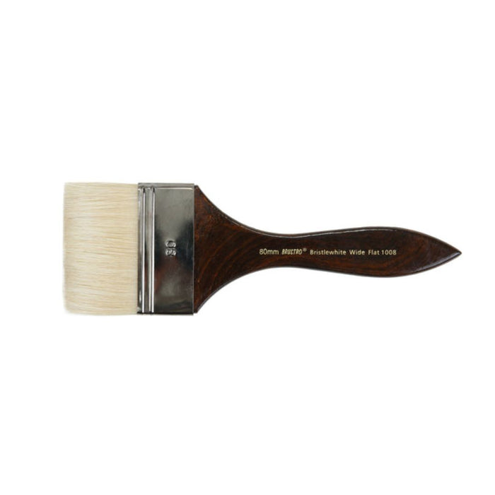 Brustro Artists Bristlewhite Flat Brush Series 1008 - Wide Brush (80mm)